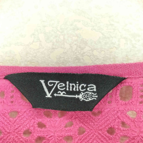 ヴェルニカ Velnica レース切替リネンワンピース domestic レディース