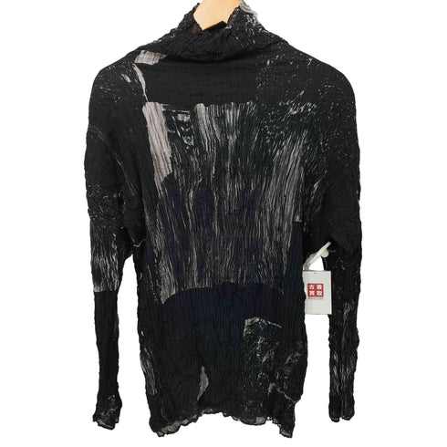 L/S ハイネックデザインプリーツトップス メンズ