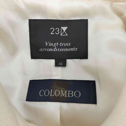 ニジュウサンク 23区 colombo カシミヤ混 ハーフトレンチコート レディース JPN:40