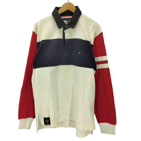 トミーヒルフィガー TOMMY HILFIGER ナンバリング ラガーシャツ メンズ import:L