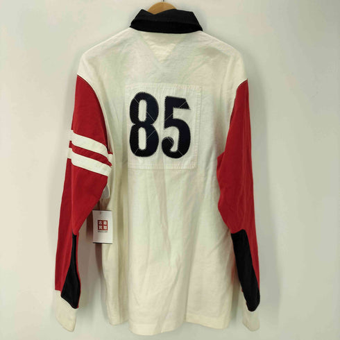 トミーヒルフィガー TOMMY HILFIGER ナンバリング ラガーシャツ メンズ import:L