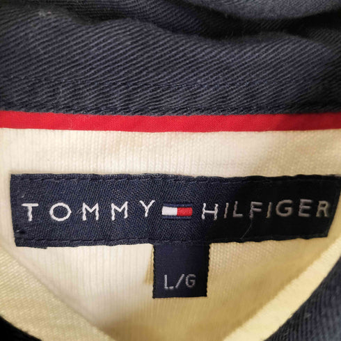 トミーヒルフィガー TOMMY HILFIGER ナンバリング ラガーシャツ メンズ import:L