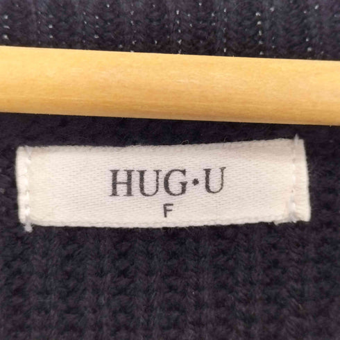 HUG.U 異素材MIX ドッキング ワンピース レディース FREE