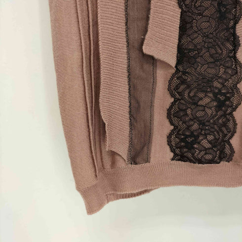 ヴァレンティノ Valentino シルク混 レース フリルニット レディース EUR:40