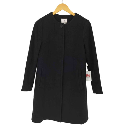 ランバンオンブルー LANVIN en Bleu カシミヤ混 ノーカラーコート レディース EUR:38
