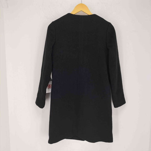 ランバンオンブルー LANVIN en Bleu カシミヤ混 ノーカラーコート レディース EUR:38