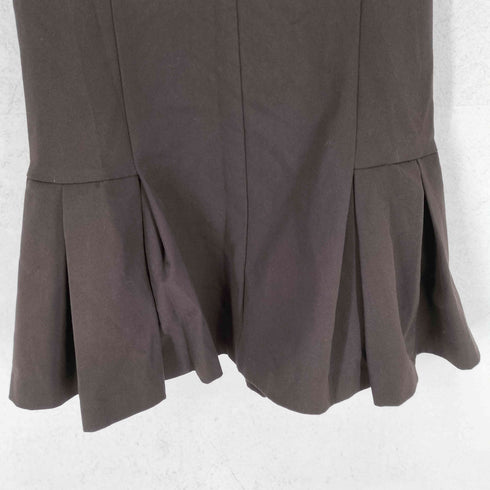 ザラ ZARA コントラストリブ編みプリーツワンピース レディース import:M