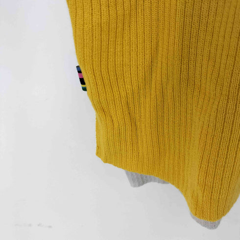 ピーエスポールスミス PS Paul Smith バイカラー モックネック ニット セーター レディース import:M