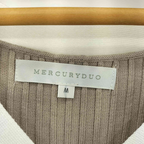 マーキュリーデュオ MERCURYDUO バイカラーニットワンピース レディース JPN:M
