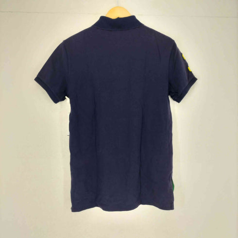 ポロバイラルフローレン Polo by RALPH LAUREN CUSTOM FIT ビッグポニー刺繍 USAワッペンポロシャツ メンズ S