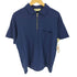 エディーバウアー Eddie Bauer 90S 白タグ フロントポケット コットン ハーフジップ S/S ポロシャツ メンズ import:S