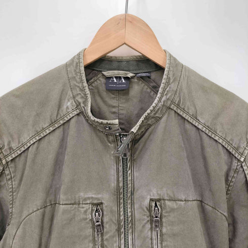 アルマーニエクスチェンジ ARMANI EXCHANGE コットンライダースジャケット メンズ JPN:M