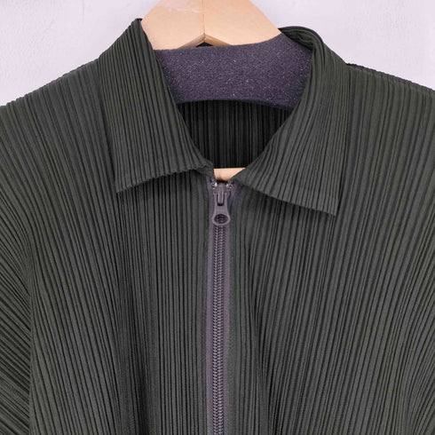 プリーツプリーズイッセイミヤケ PLEATS PLEASE ISSEY MIYAKE プリーツ ジップシャツ レディース 3