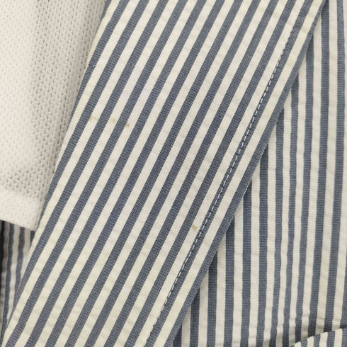 ユナイテッドアローズグリーンレーベルリラクシング UNITED ARROWS green label relaxing シアサッカーストライプテーラードジャケット メンズ L