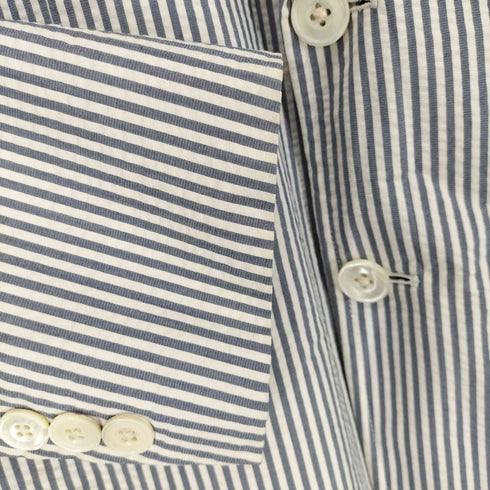 ユナイテッドアローズグリーンレーベルリラクシング UNITED ARROWS green label relaxing シアサッカーストライプテーラードジャケット メンズ L