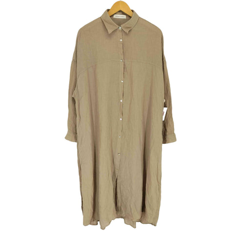 DECADE CLASSIC リネン混シャツワンピース select レディース F