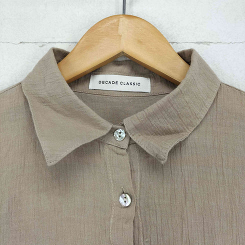 DECADE CLASSIC リネン混シャツワンピース select レディース F