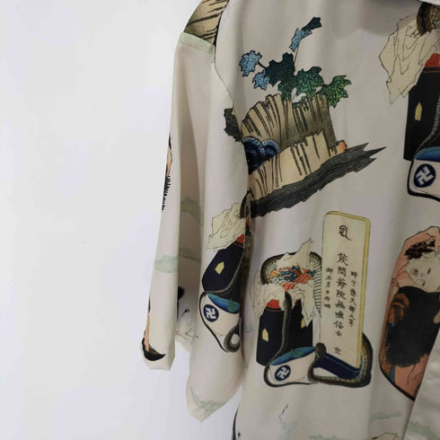 アルカルザ ALCARZA 和柄 オープンシャツ 羽衣シャツ メンズ JPN:M