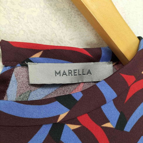 マレーラ MARELLA 総柄ミディワンピース レディース 42