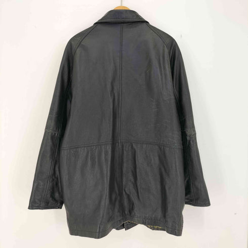 VIA NUOVA PELLE 裏地総柄 キルティング レザーカーコート メンズ JPN:L