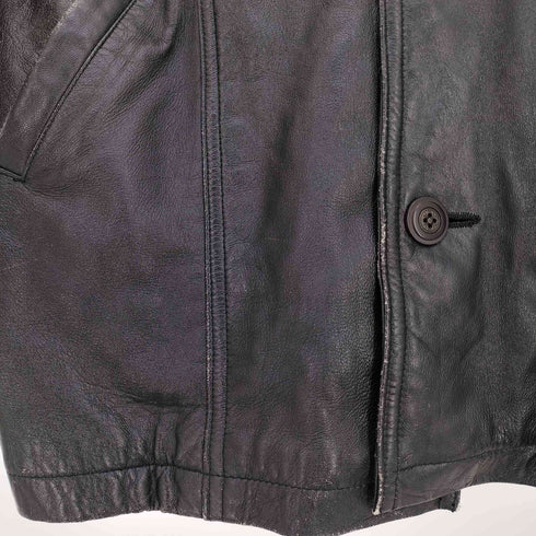 VIA NUOVA PELLE 裏地総柄 キルティング レザーカーコート メンズ JPN:L