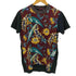 プラダ PRADA 14SS アロハ柄 異素材切替レーヨンS/Sカットソー メンズ import:S