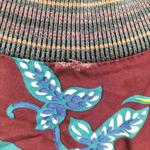 プラダ PRADA 14SS アロハ柄 異素材切替レーヨンS/Sカットソー メンズ import:S