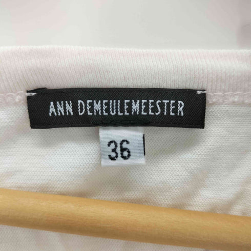 アンドゥムルメステール Ann DEMEULEMEESTER ノースリーブ切替ボートネックカットソー メンズ 36