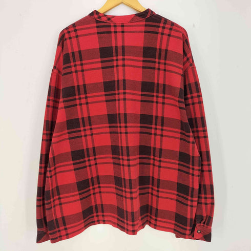 ギャップ Gap 90S OLD チェック柄 フランネル ヘンリーネック プルオーバーシャツ メンズ import:XL