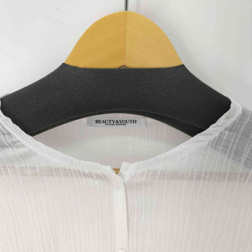 ビューティーアンドユースユナイテッドアローズ BEAUTY & YOUTH UNITED ARROWS クレープクルーネックカーディガン レディース