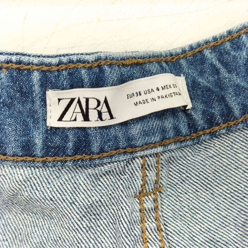 ザラ ZARA ハイウエスト デニム パンツ レディース 36