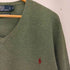 ポロバイラルフローレン Polo by RALPH LAUREN EXCLUSIVE OF DECORATION コットンカシミヤ ポニー刺繍 Vネック ニット メンズ import:XL