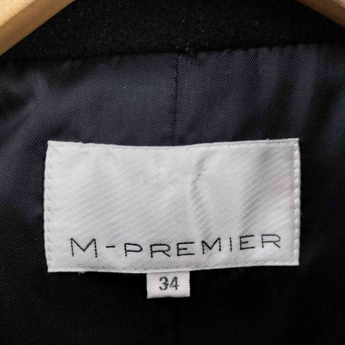 エムプルミエ M-PREMIER カシミヤ混 スタンドカラーコート レディース JPN:34