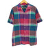 ポロバイラルフローレン Polo by RALPH LAUREN マドラスチェック オープンカラー 半袖 シャツ ボックスシルエット メンズ import:L