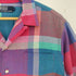 ポロバイラルフローレン Polo by RALPH LAUREN マドラスチェック オープンカラー 半袖 シャツ ボックスシルエット メンズ import:L