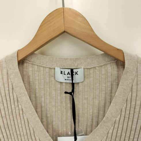 ブラックバイマウジー BLACK by moussy washable rib cardigan レディース FREE