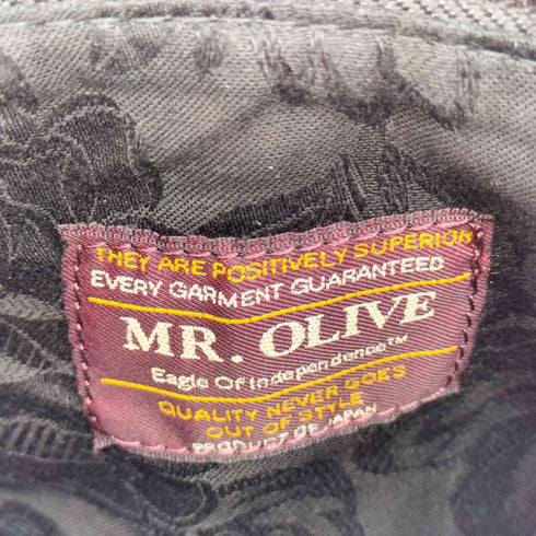 ミスターオリーブ MR.OLIVE 裏地総柄 レザーショルダーポーチ レディース