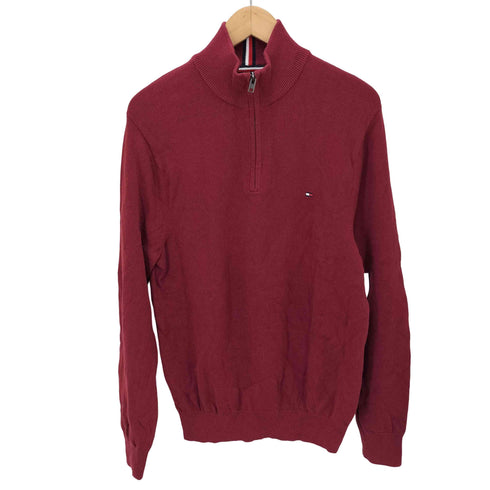 トミーヒルフィガー TOMMY HILFIGER ハーフジップ ニット レディース import:M