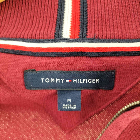 トミーヒルフィガー TOMMY HILFIGER ハーフジップ ニット レディース import:M
