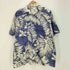 ポロバイラルフローレン Polo by RALPH LAUREN ANDY CAMP ハイビスカス リーフ柄 リネンコットン アロハシャツ ボックスシルエット メンズ import:XL