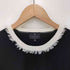 ランバンコレクション LANVIN COLLECTION フリンジ クルーネックニット レディース 36
