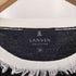 ランバンコレクション LANVIN COLLECTION フリンジ クルーネックニット レディース 36