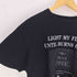 ヴァルゴ VIRGO LIGHT MYFIRE UNTIL BURNS OUT プリント S/S Tシャツ メンズ