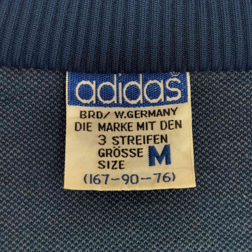 アディダス adidas 70S 西ドイツ デサント製 ロゴ刺繍 トラックジャケット メンズ JPN:M
