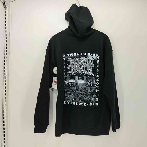 EXTREME CONDITIONS DEMAND EXTREME RESPONSE グラインドコア ジップアップ パーカー メンズ import:L