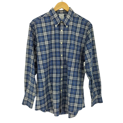 ブルックスブラザーズ BROOKS BROTHERS regent ノンアイロン ボタンダウンカジュアルチェックシャツ メンズ import:L