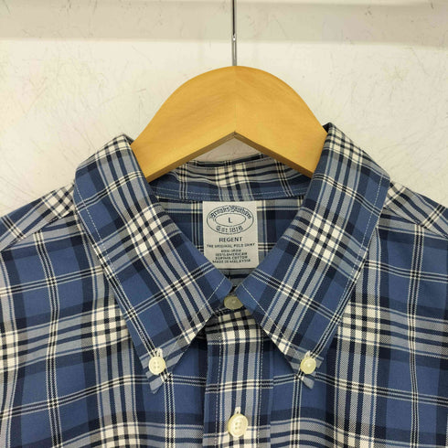 ブルックスブラザーズ BROOKS BROTHERS regent ノンアイロン ボタンダウンカジュアルチェックシャツ メンズ import:L