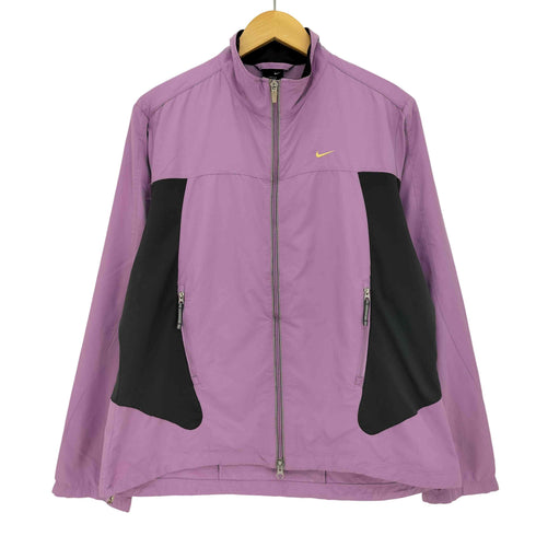 ナイキ NIKE 00S DRY FIT 素材切替 リフレクターライン ドローコード ジャケット メンズ import:L