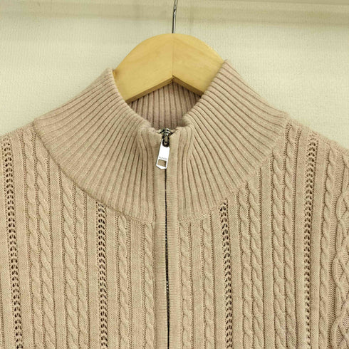 トミーヒルフィガー TOMMY HILFIGER ケーブル ジップアップカーディガン レディース import:L