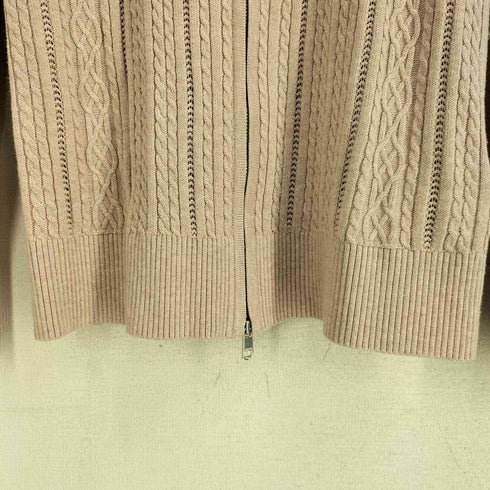 トミーヒルフィガー TOMMY HILFIGER ケーブル ジップアップカーディガン レディース import:L